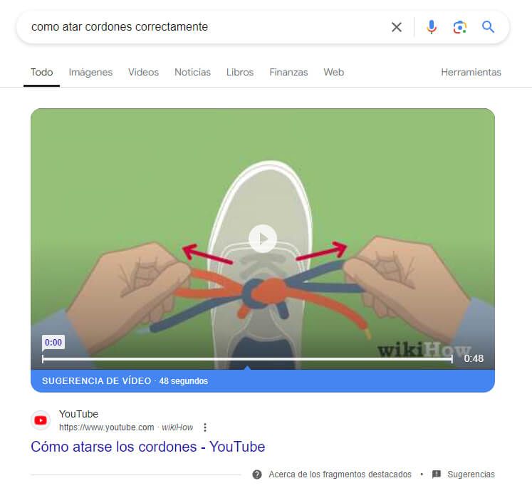 featured snippet video