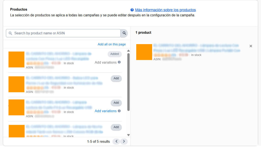 Amazon Attribution asociar los productos cargando archivo