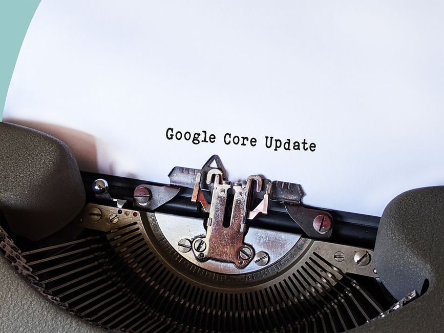 Gráfico de analítica web mostrando la caída de tráfico en una tienda online tras un Google Core Update para profesionales.