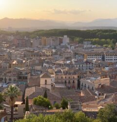 Especialista en marketing digital analiza métricas de ventas globales en una pantalla para empresarios de Girona que buscan escalar.