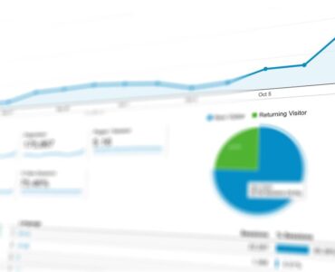 Especialista en marketing digital analizando métricas de marketing programático en una pantalla para optimizar campañas de e-commerce.