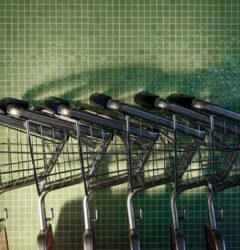 Infografía sobre el Universal Cart de Google mostrando el proceso de compra directa para marcas de e-commerce